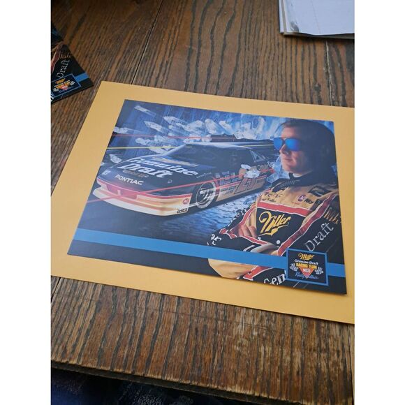 Vintage Rusty Wallace 8x10 Driver Card Miller Genuine Draft MGD #27 Spec Nascar - Picture 1 of 2